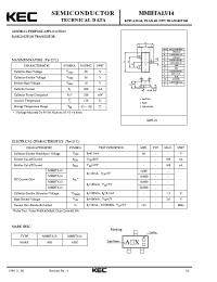 Datasheet MMBTA14 manufacturer KEC